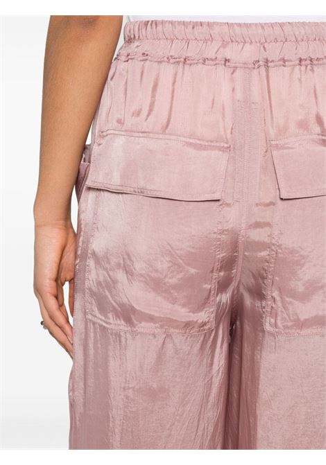 Dusty pink straight-leg palazzo trousers - women RICK OWENS | RP01D2312J63